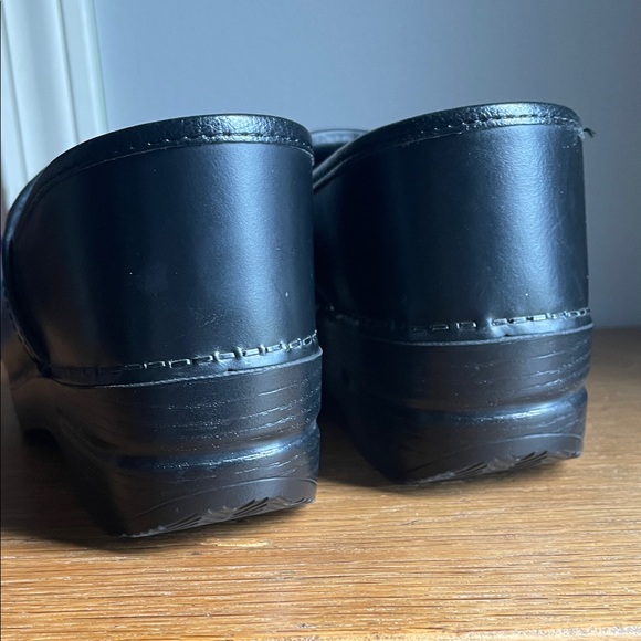 Dansko Black Leather Slip-On Shoes - Picture 4 of 9